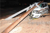 Car rams against electric pole at Thokkottu: One injured